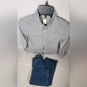 Boys Jean's Size 5S and Button Down Shirt Size 5-6